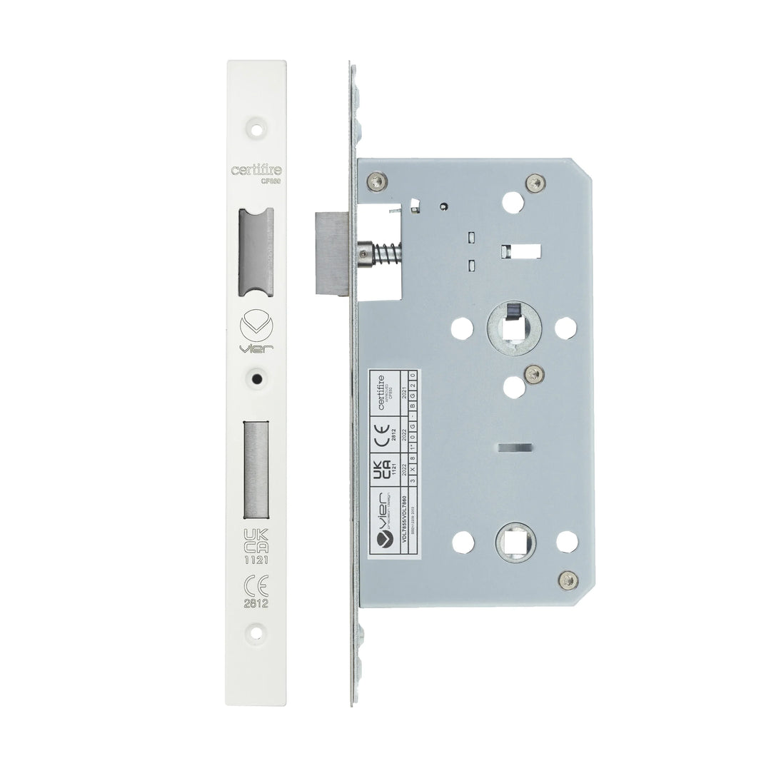 Zoo Hardware European DIN Square Bathlock - 2 Piece - 60mm