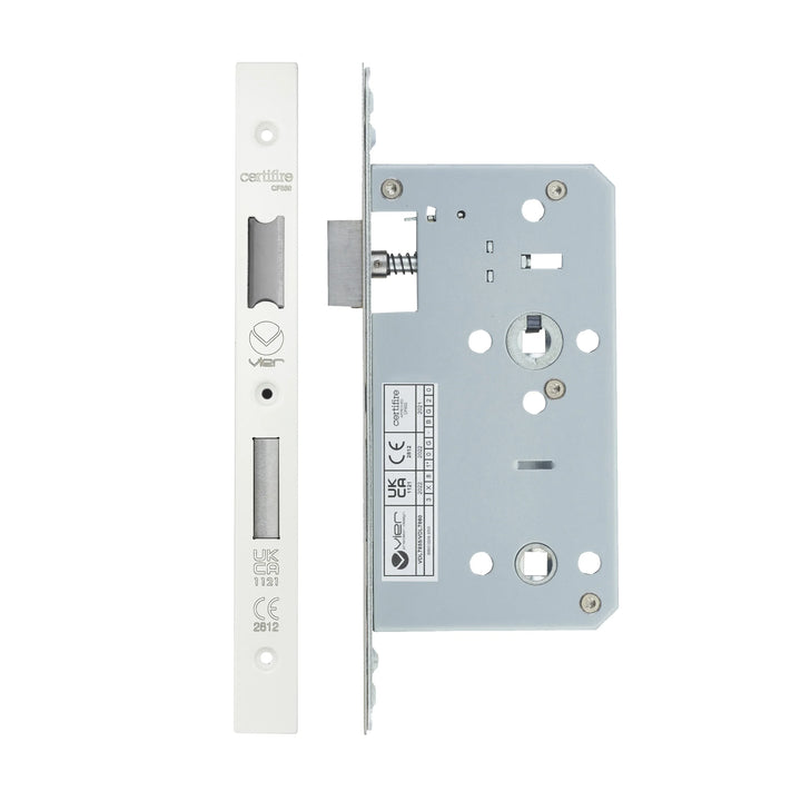 Zoo Hardware European DIN Square Bathlock - 2 Piece - 60mm
