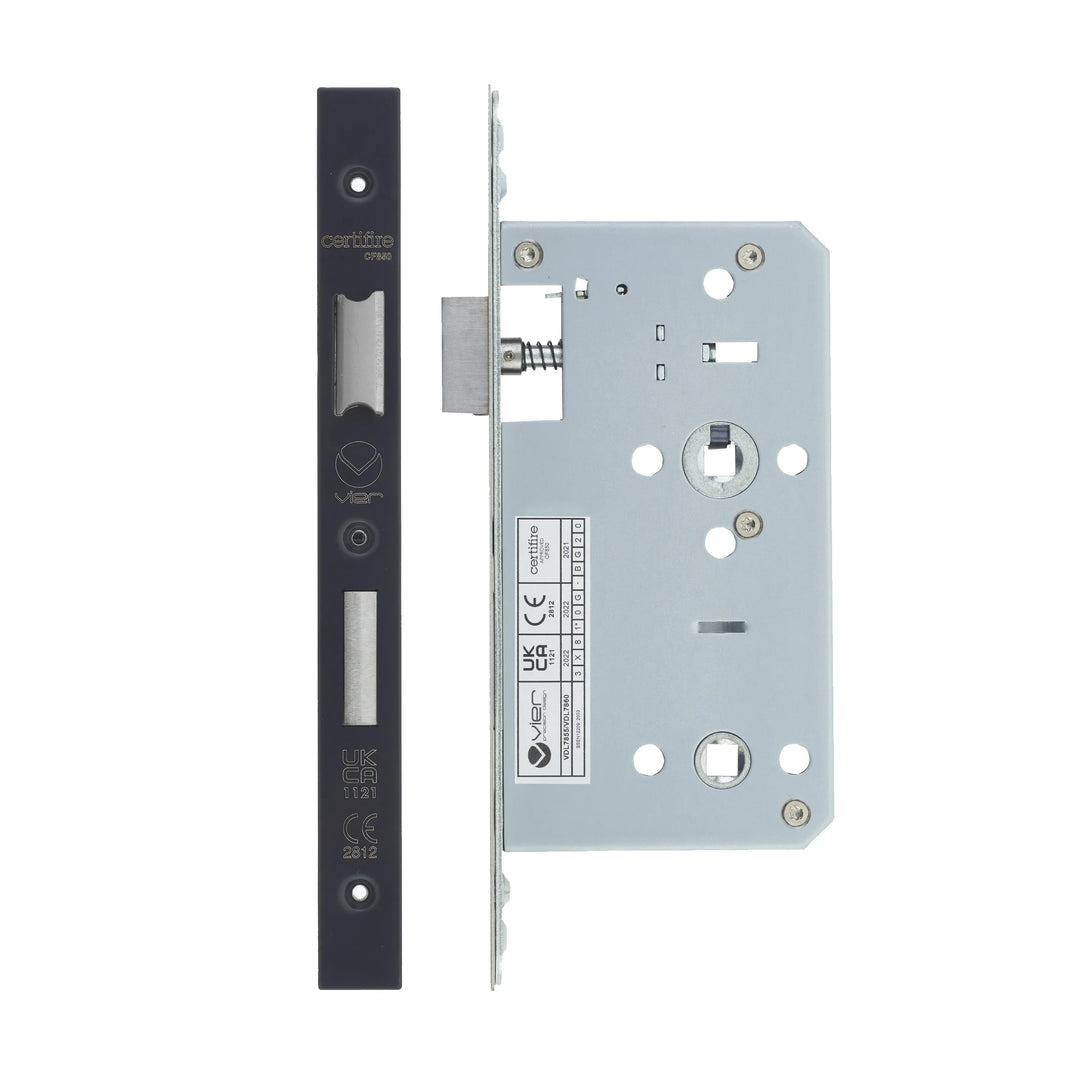 Zoo Hardware European DIN Square Bathlock - 2 Piece - 60mm