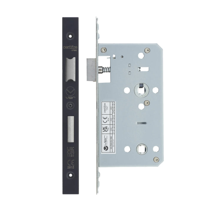 Zoo Hardware European DIN Square Bathlock - 2 Piece - 60mm