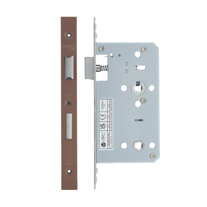 Zoo Hardware European DIN Square Bathlock - 2 Piece - 60mm
