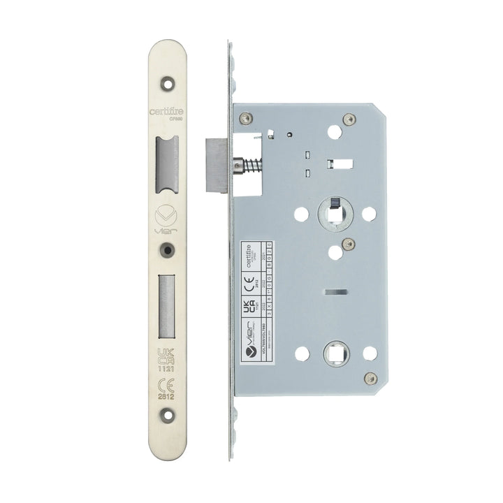 Zoo Hardware European DIN Radius Bathlock - 2 Piece - 60mm
