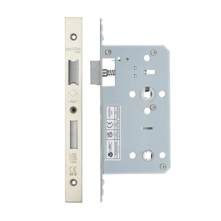 Zoo Hardware European DIN Square Bathlock - 2 Piece - 60mm