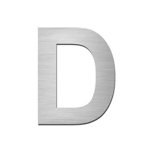 ARKITUR Grade 316 Stainless 75mm High Self Adhesive - Capital Letter D