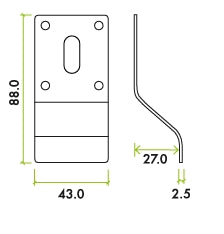 Zoo Hardware ZAS20 Lever Key Pull