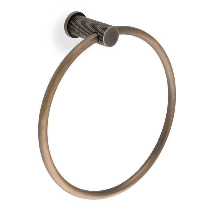 Alexander and Wilks Brunel AW451 Diamond Knurled Towel Ring - itfitz