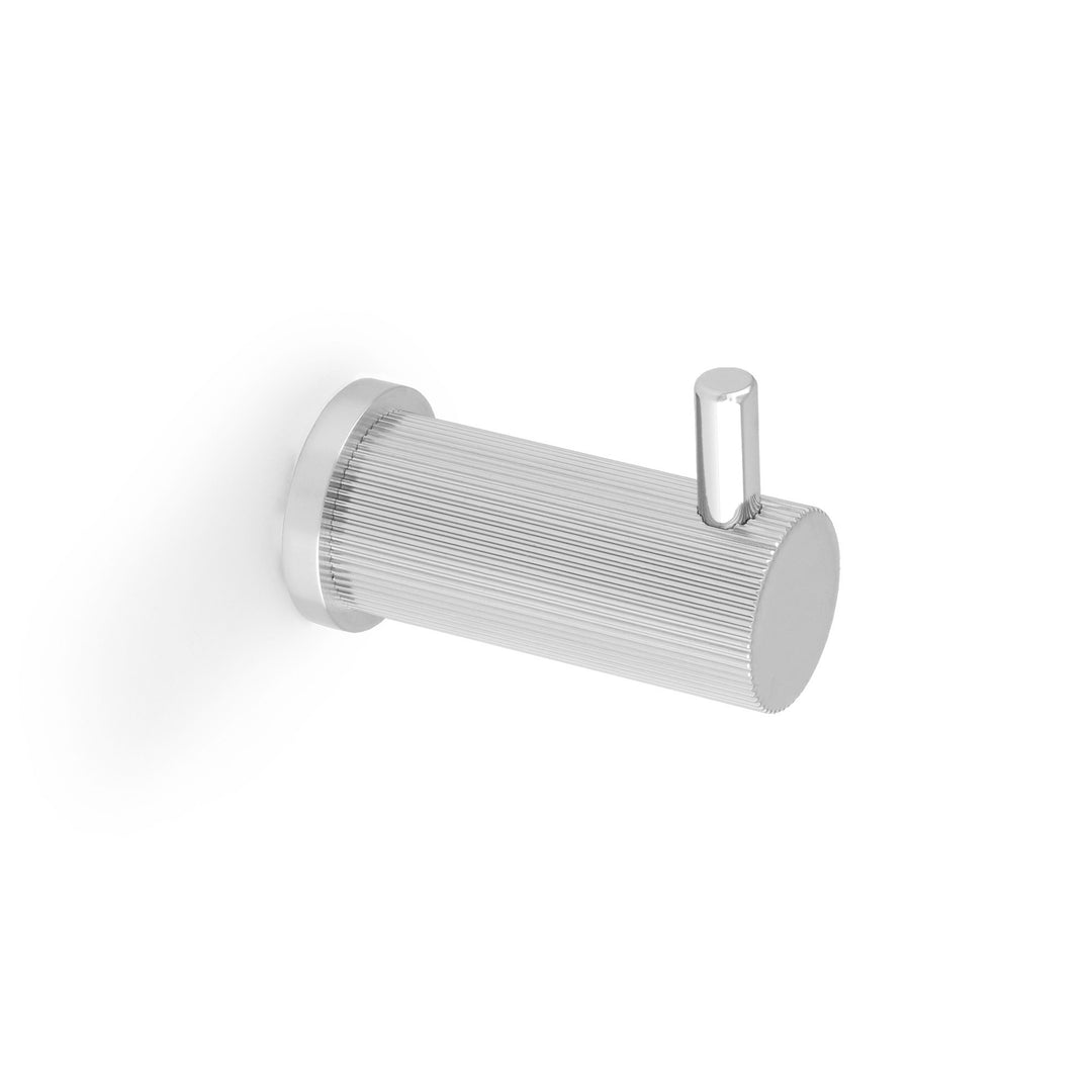 Alexander and Wilks AW776 Brunel Reeded Coat Pin Hook