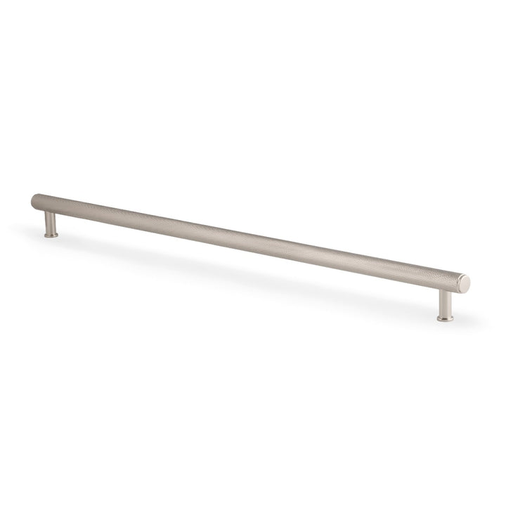 Alexander Wilks AW809 Crispin Knurled Cabinet handle - 448mm - polished nickel