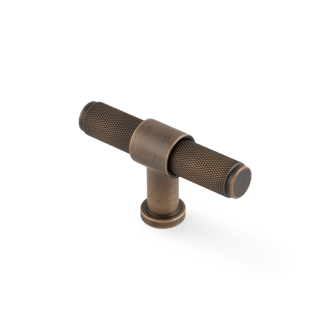 Alexander & Wilks AW838 Kingston Knurled T-Bar Cupboard Knob