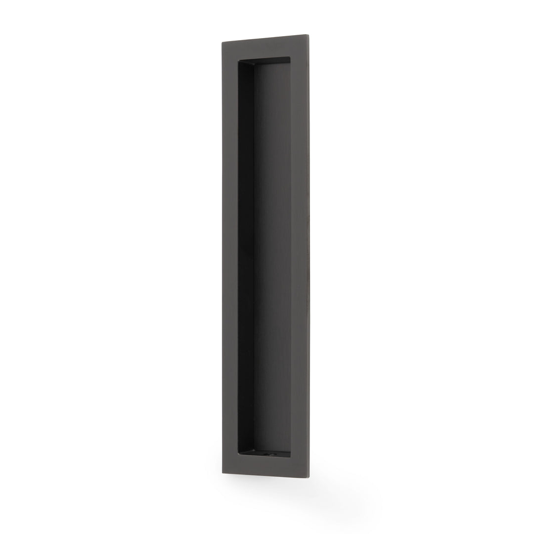 Alexander Wilks AW911 Rectangular Flush Pull - 200mm - dark bronze