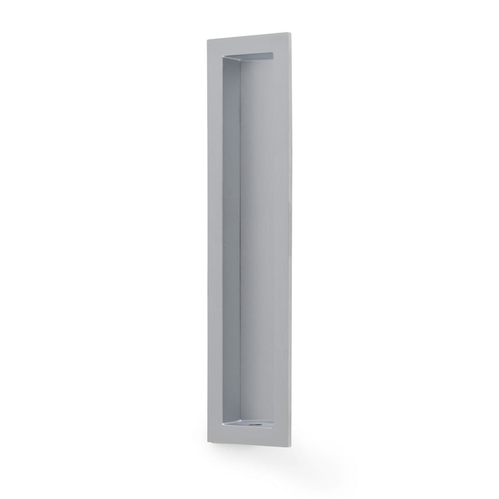 Alexander Wilks AW911 Rectangular Flush Pull - 200mm - satin chrome