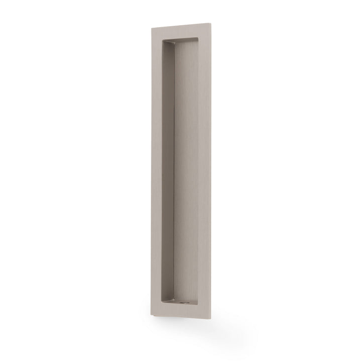Alexander Wilks AW911 Rectangular Flush Pull - 200mm - satin nickel