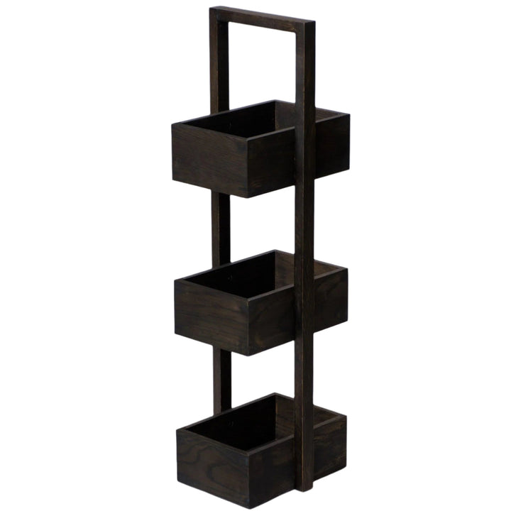 WIREWORKS 63105 Dark Oak Mezza Three Tier Caddy