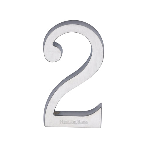 M.Marcus Satin Chrome Numbers