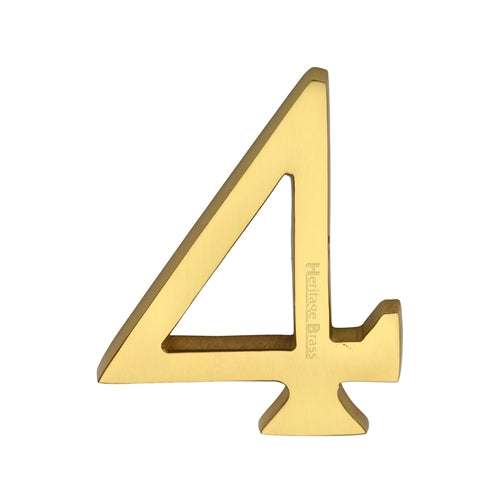 M.Marcus Unlacquered Brass Numbers