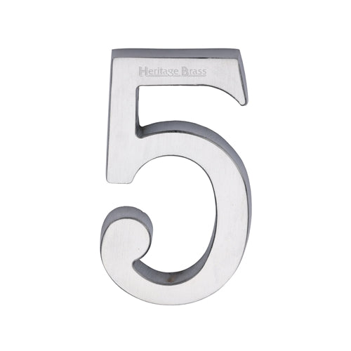 M.Marcus Satin Chrome Numbers