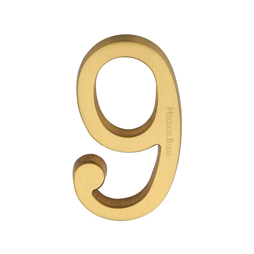 M.Marcus Satin Brass Numbers