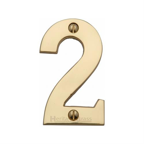 M.Marcus Heritage Brass - Polished Brass Numbers