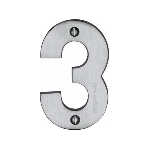 M.Marcus Heritage Brass - Satin Chrome Numbers