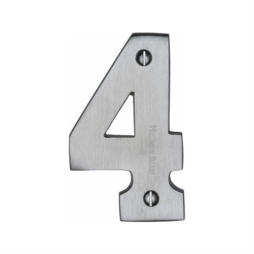 M.Marcus Heritage Brass - Satin Chrome Numbers