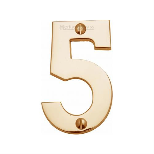 M.Marcus Heritage Brass - Polished Brass Numbers