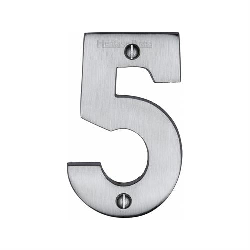 M.Marcus Heritage Brass - Satin Chrome Numbers