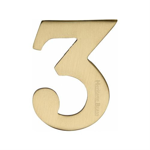 M.Marcus Heritage Brass Self-Adhesive Numbers