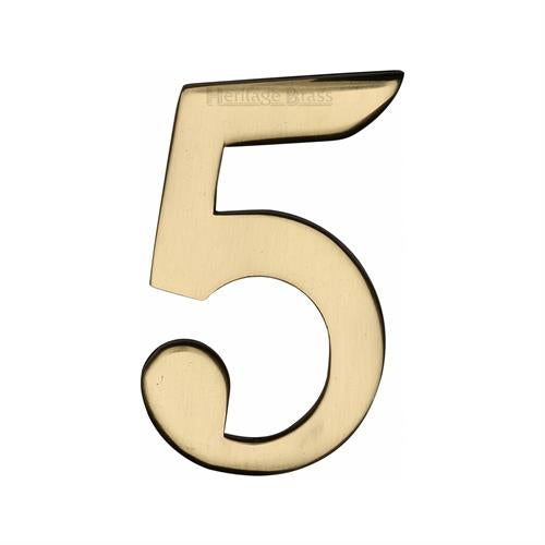 M.Marcus Heritage Brass Self-Adhesive Numbers