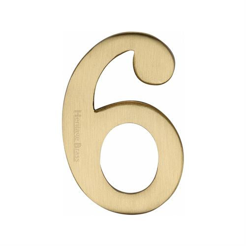 M.Marcus Heritage Brass Self-Adhesive Numbers