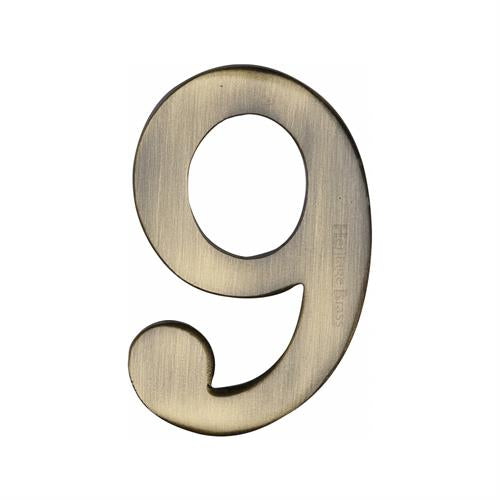 M.Marcus Heritage Brass Self-Adhesive Numbers
