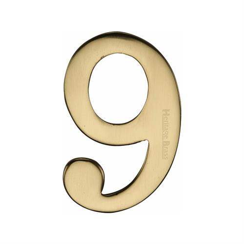 M.Marcus Heritage Brass Self-Adhesive Numbers