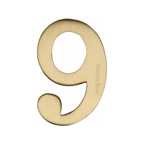 M.Marcus Heritage Brass Self-Adhesive Numbers