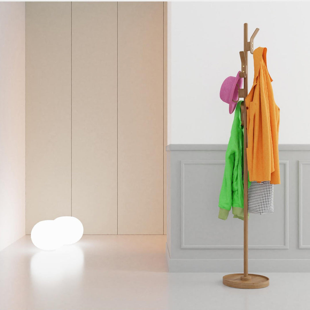 WIREWORKS 30068 Oak Right Hook Coat Stand