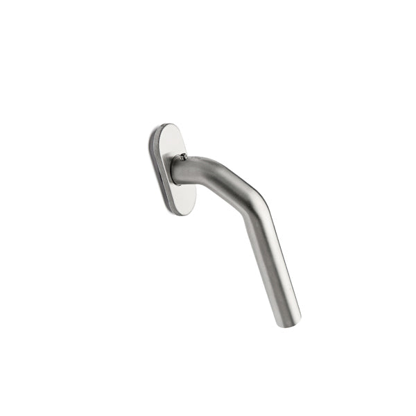 d line hardware satin stainless steel LF shape cranked window lever handle