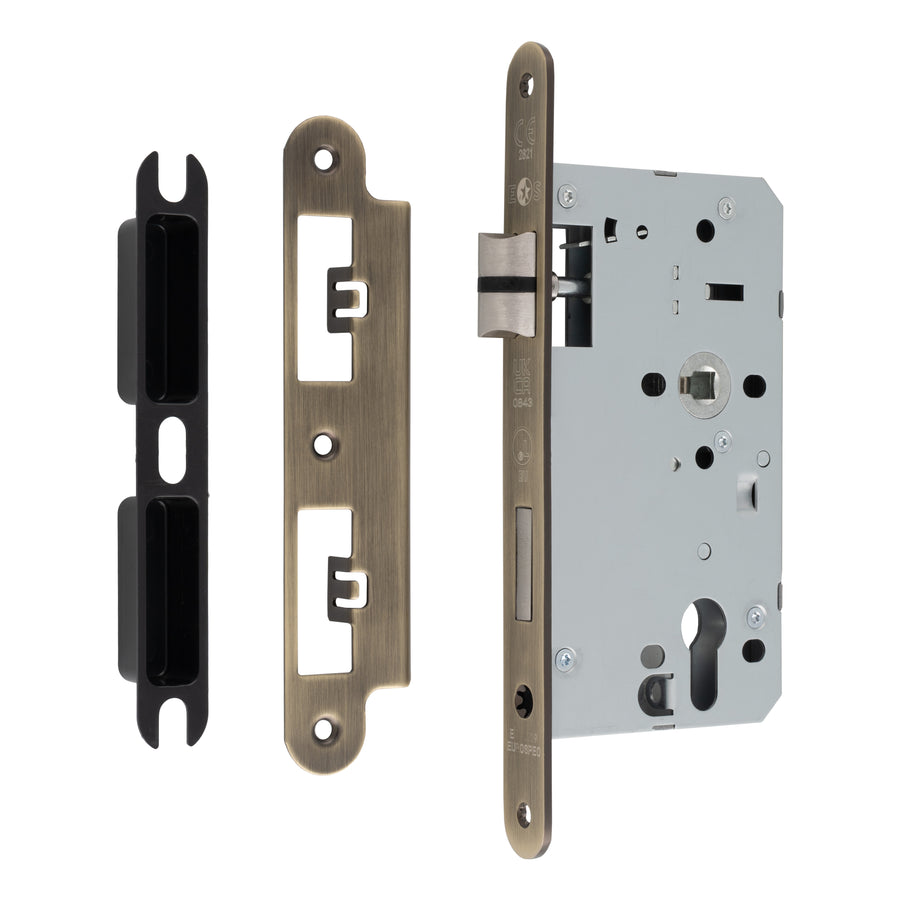 Carlisle Brass Eurospec DIN DLX Radius Sashlock - 60mm - itfitz