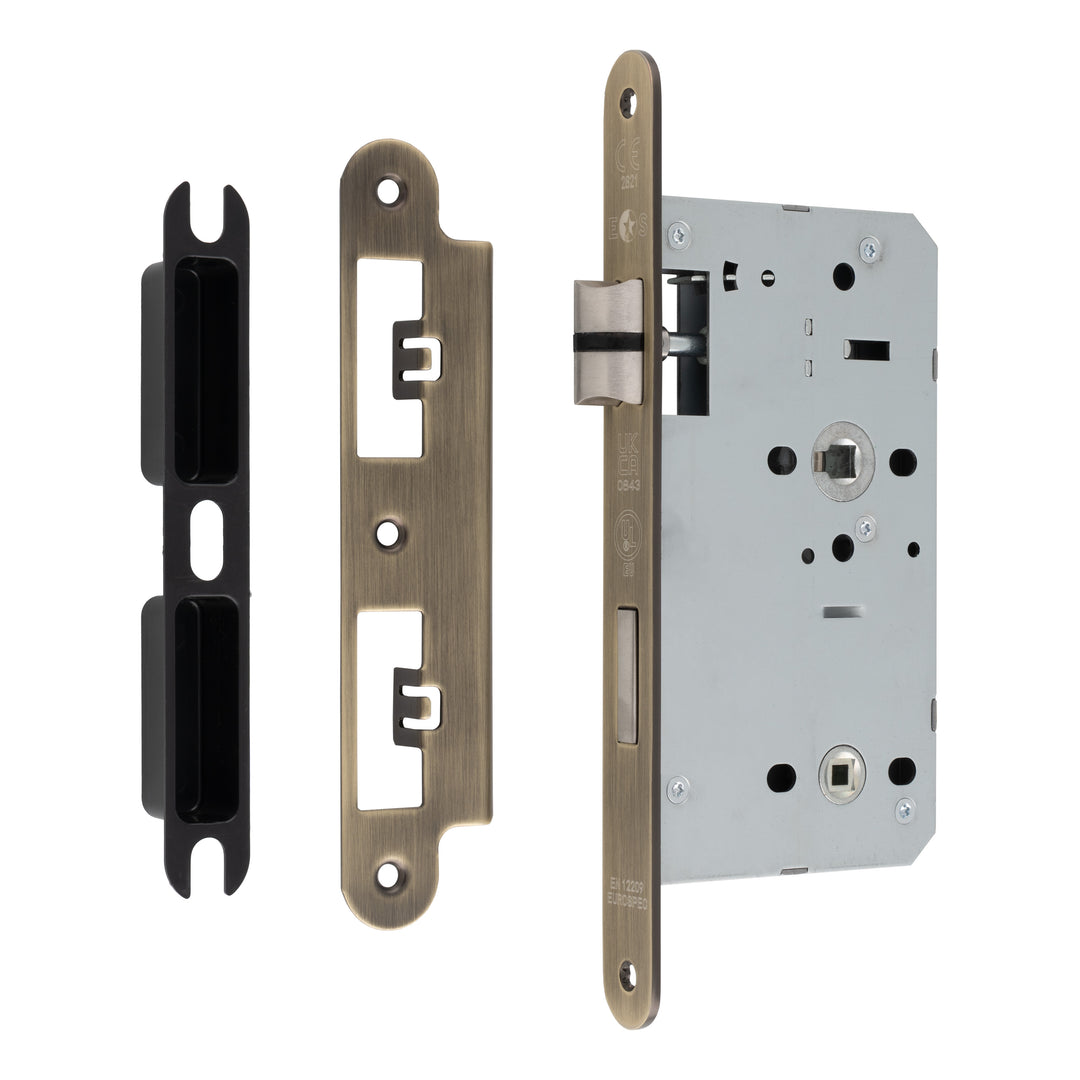 Carlisle Brass Eurospec DIN DLX Radius Bathlock - 60mm - itfitz