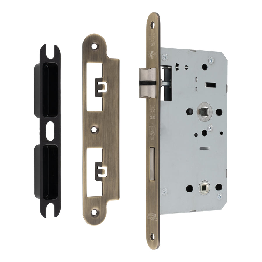 Carlisle Brass Eurospec DIN DLX Radius Bathlock - 60mm - itfitz