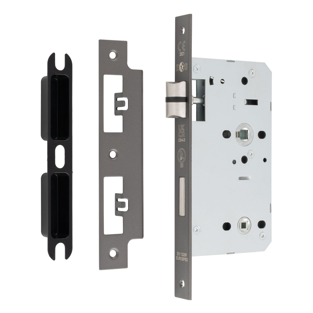 Carlisle Brass Eurospec DIN DLX Square Bathlock - 60mm - itfitz
