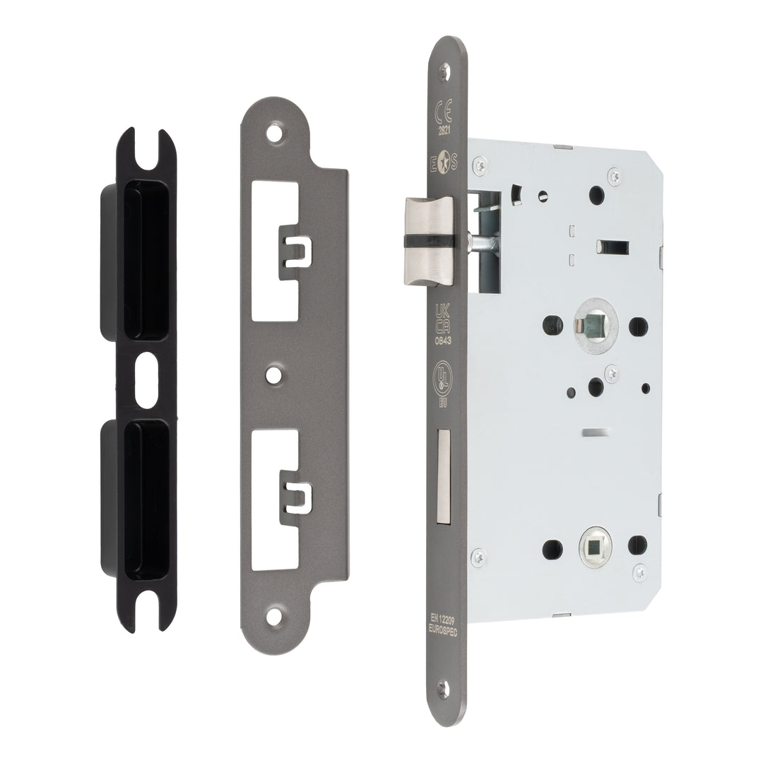 Carlisle Brass Eurospec DIN DLX Radius Bathlock - 60mm - itfitz