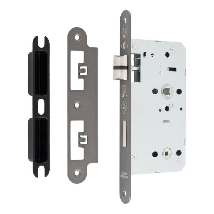 Carlisle Brass Eurospec DIN DLX Radius Bathlock - 60mm - itfitz
