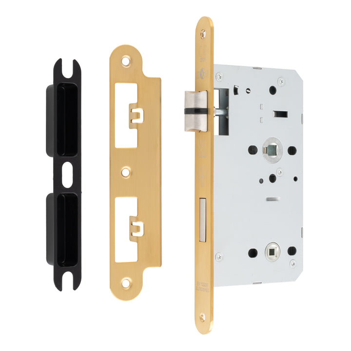 Carlisle Brass Eurospec DIN DLX Radius Bathlock - 60mm - itfitz