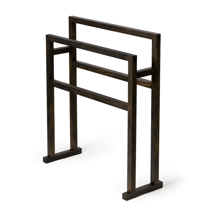 WIREWORKS 63220 Dark Oak Free Standing Towel Rail