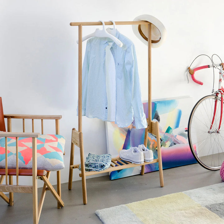 WIREWORKS Oak Clothes Rail