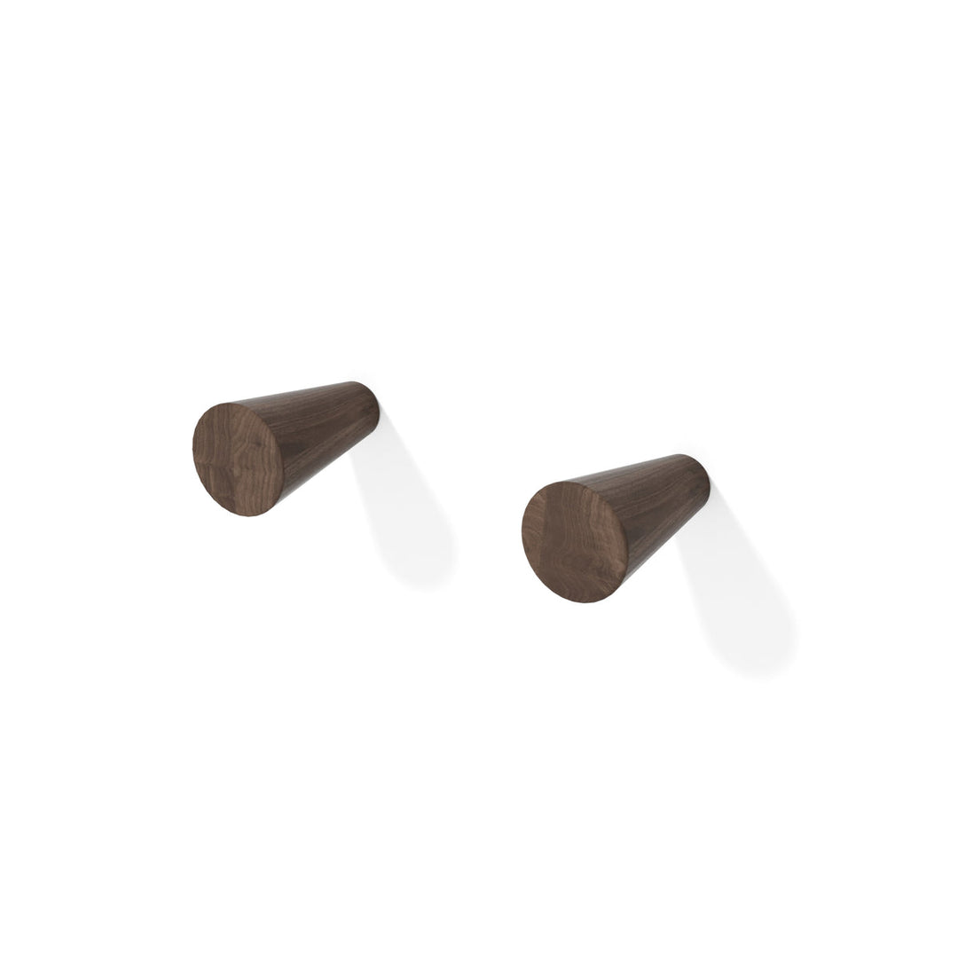 WIREWORKS 66010 Walnut Slimline Wall Hooks