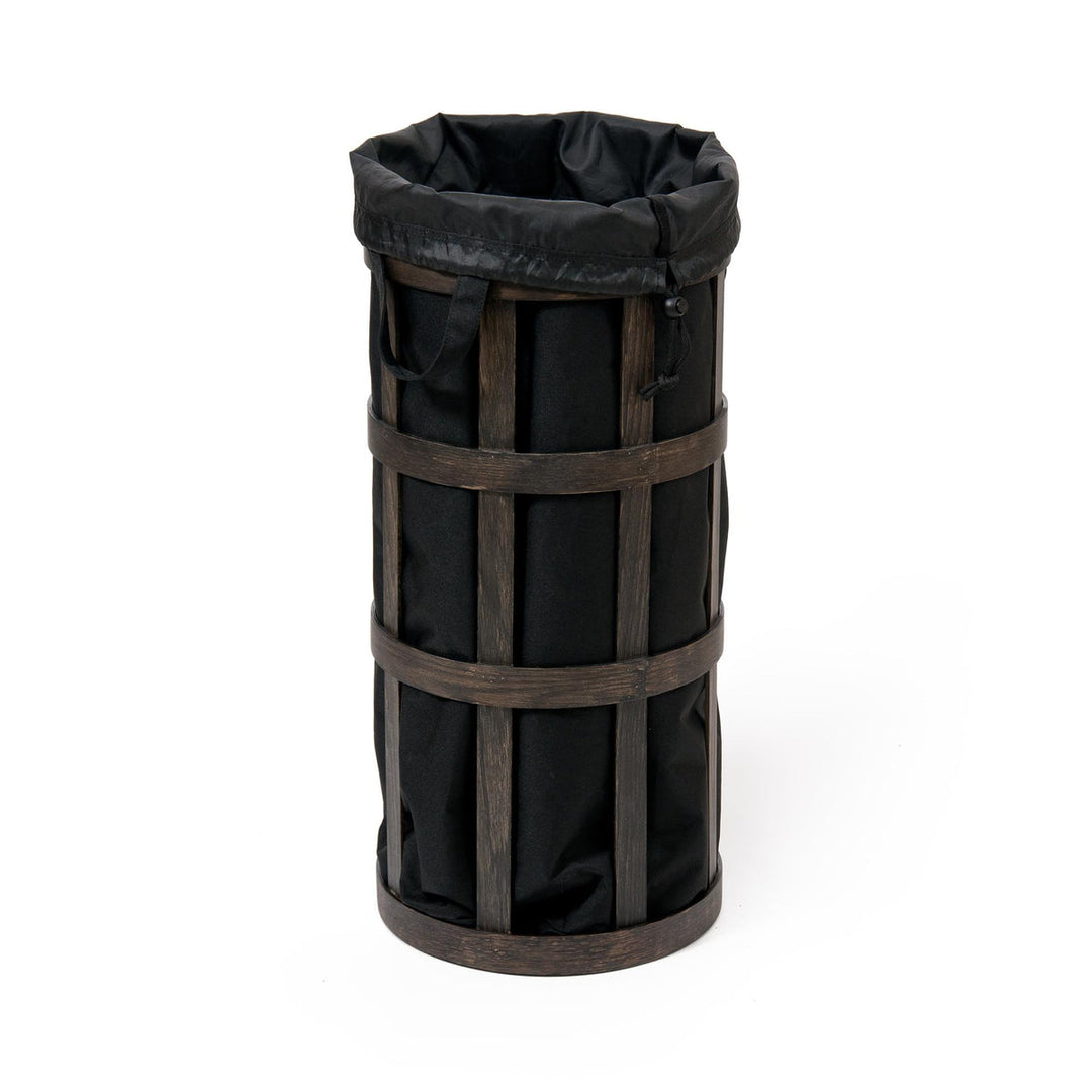 WIREWORKS 63225 Dark Oak/Black Laundry Basket Cage - itfitz