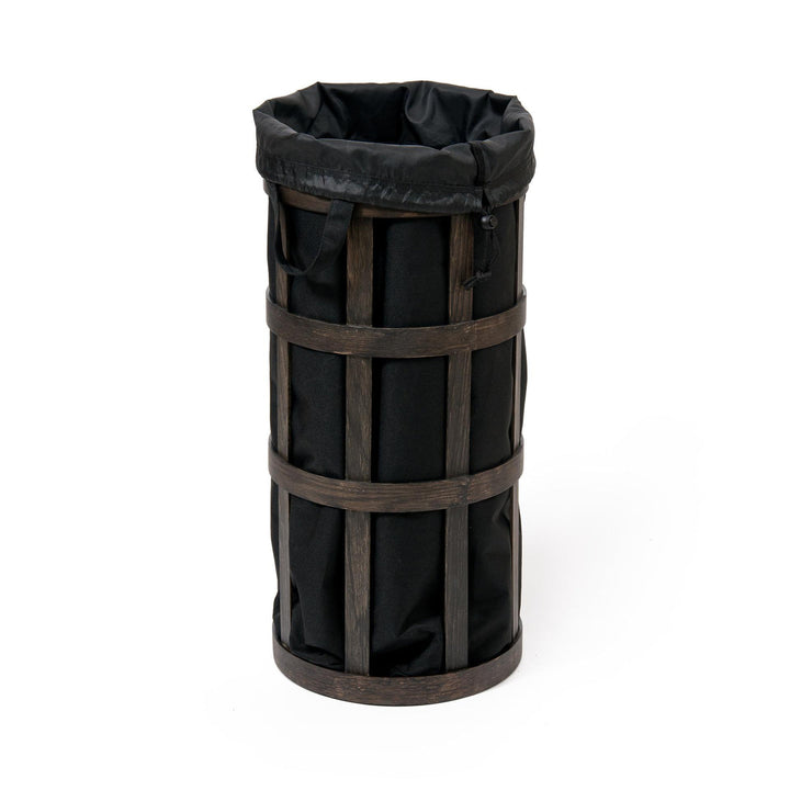 WIREWORKS 63225 Dark Oak/Black Laundry Basket Cage - itfitz