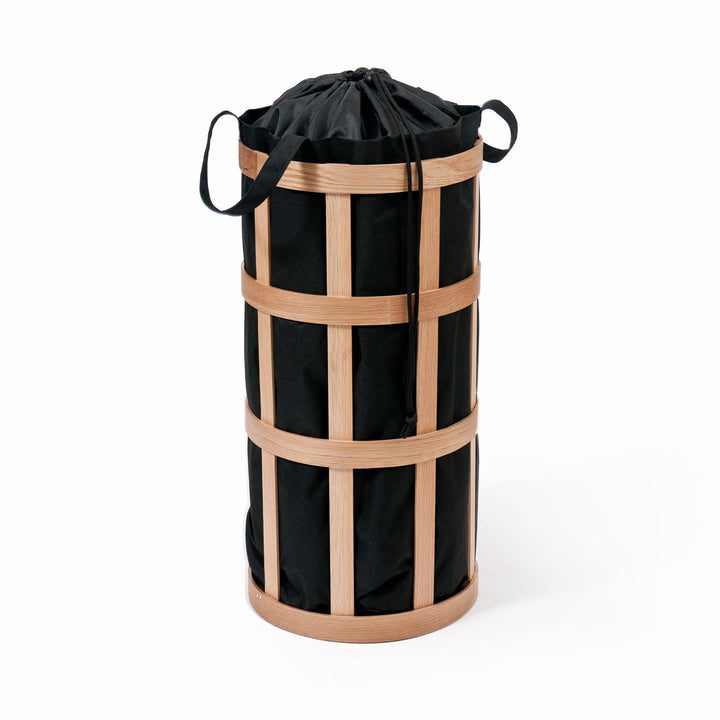 WIREWORKS 63223 Dark Oak/Black Laundry Basket Cage - itfitz