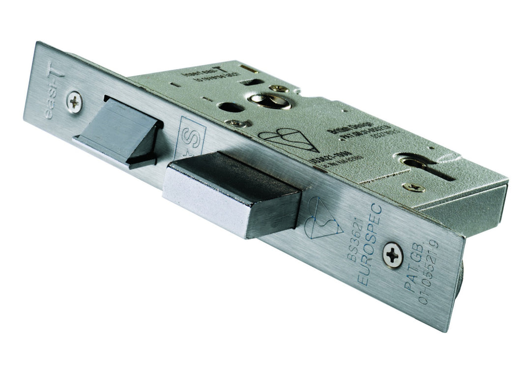 Carlisle Brass LSB BS 3621 5 Lever 2½" Sashlock - 44/66mm satin stainless - itfitz