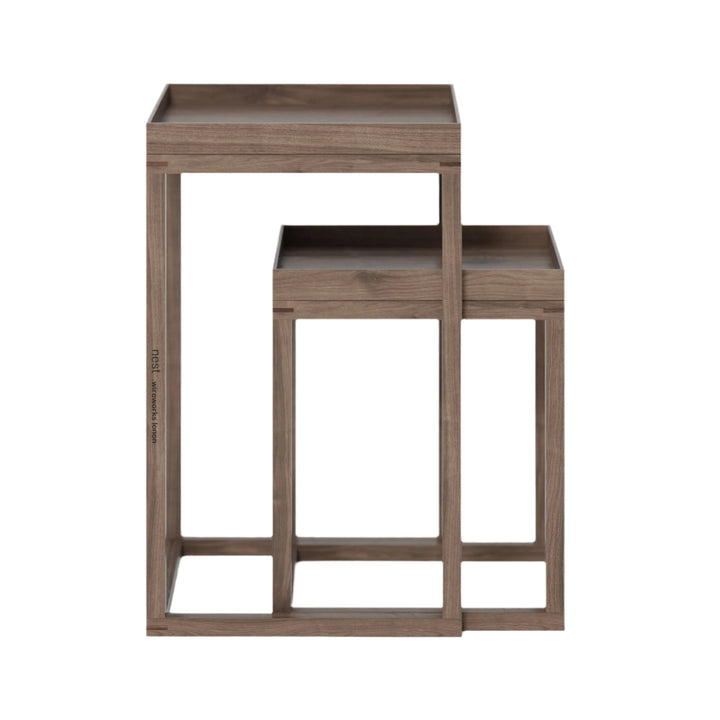 WIREWORKS 30090 Walnut Nest of Tables
