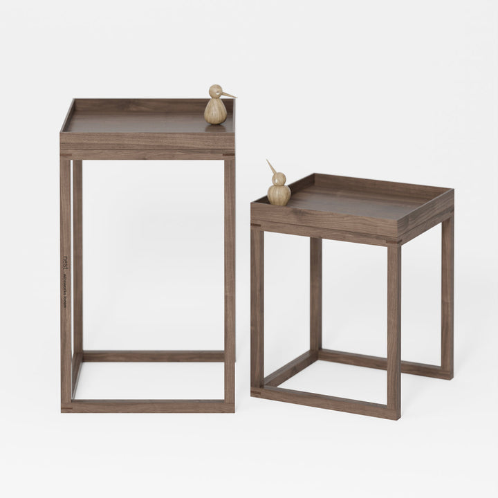WIREWORKS 30090 Walnut Nest of Tables